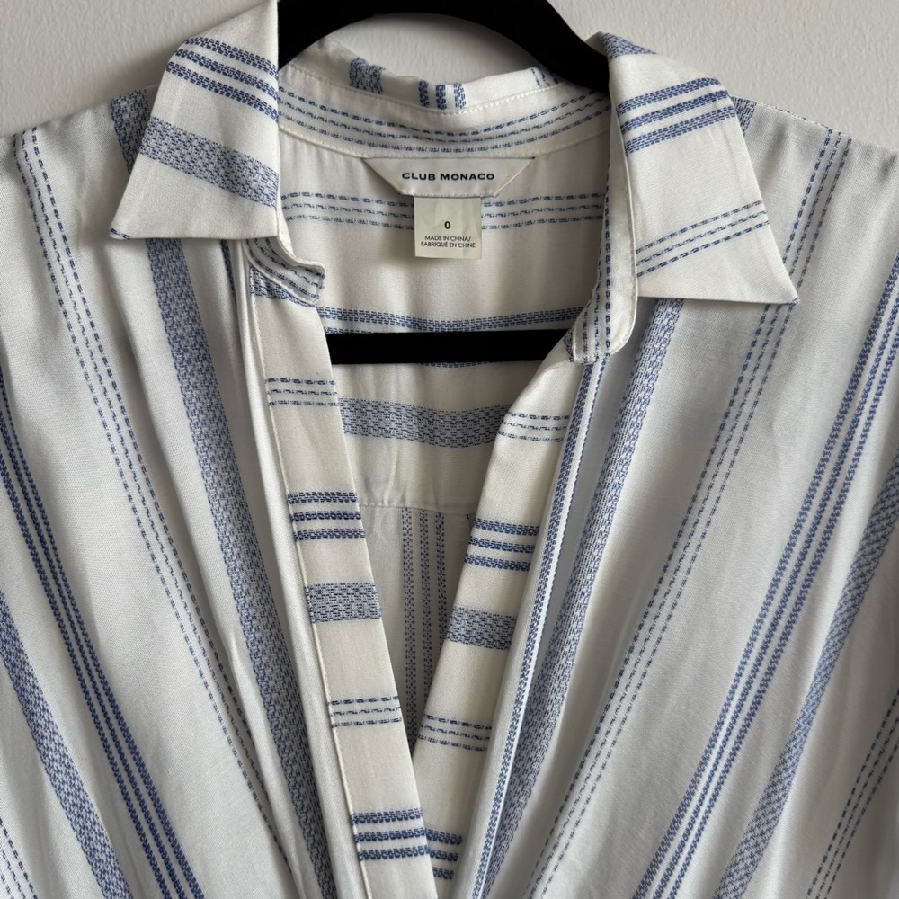 Club Monaco Striped Maxi Dress 0 - Picture 5 of 13